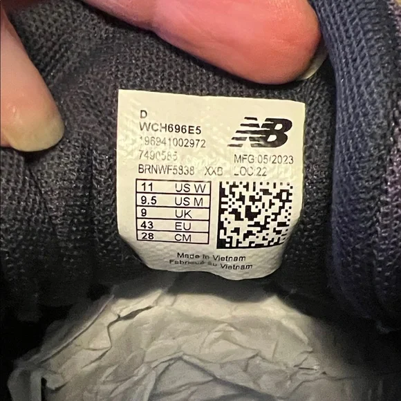 New Balance Purple and White Athletic Shoes - Picture 3 of 9